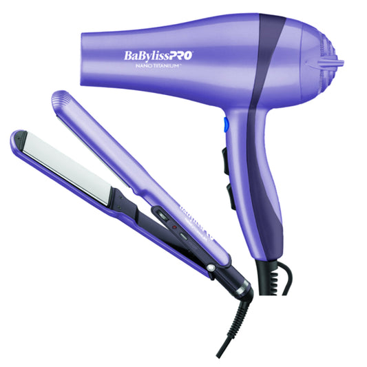 Babyliss Pro Nano Titanium Plancha 1 1/2 / 38mm Y Secador 2000 Watts
