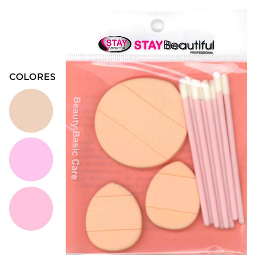 Stay Beautiful Esponja Set De Maquilla Con Aplicador