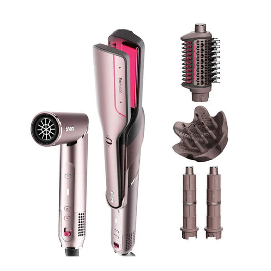 Shark FlexFusion 5 in 1 Air Styler Curly + Set de cepillos