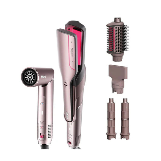Shark FlexFusion 5 in 1 Air Styler Straightener + Set de cepillos