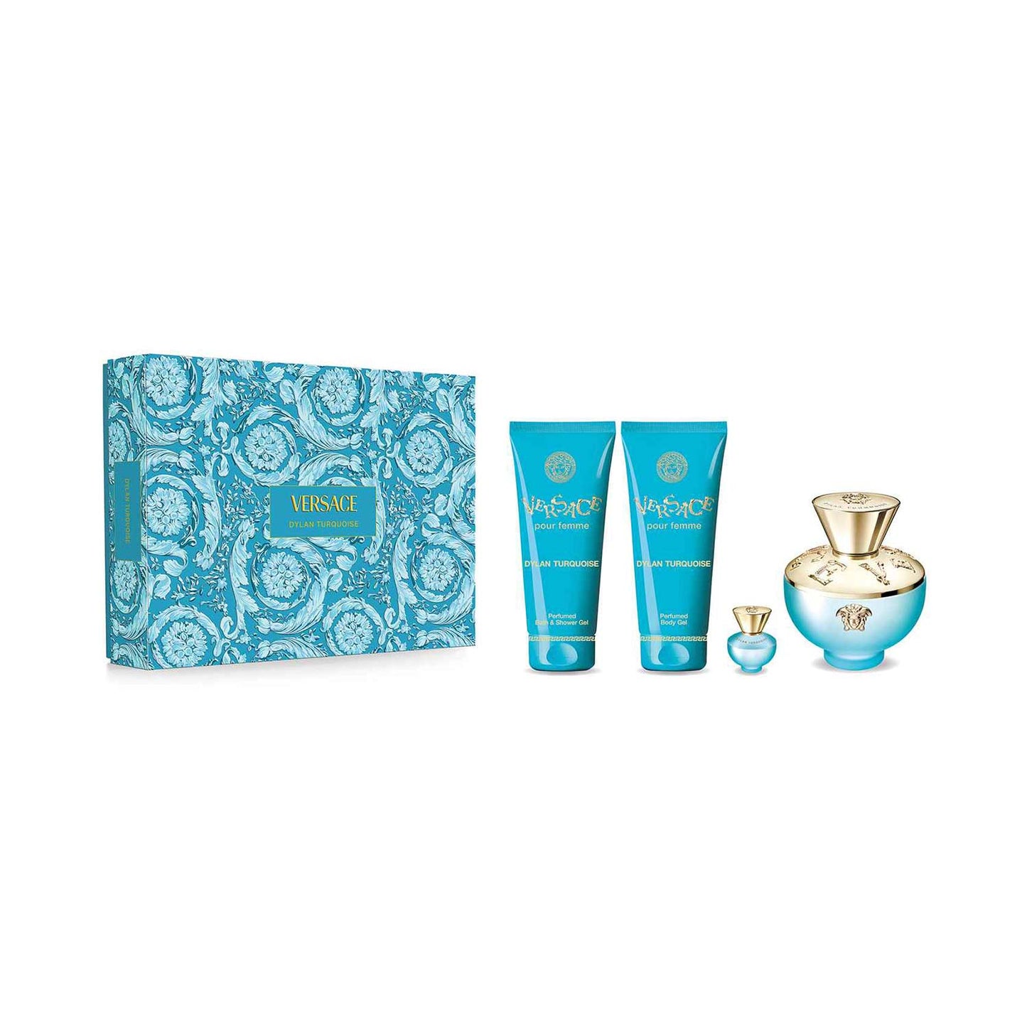 Versace Dylan Turquoise Pour Femme Eau De Toilette Kit 100ml
