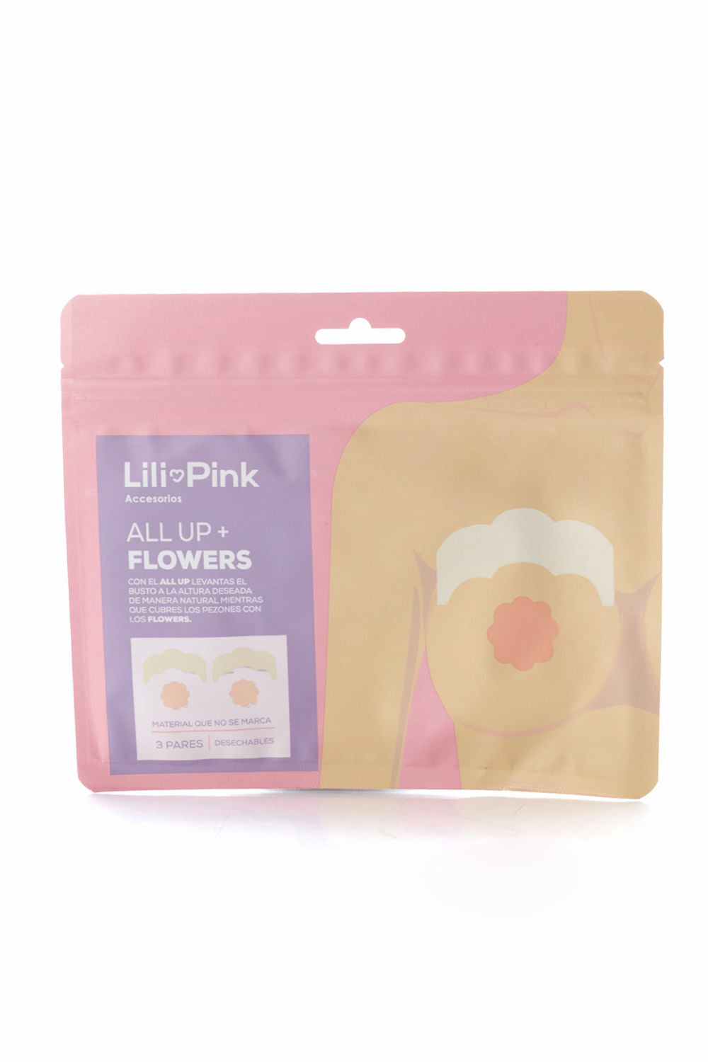 Lili Pink All Up+Flowers Levanta Busto 3pares