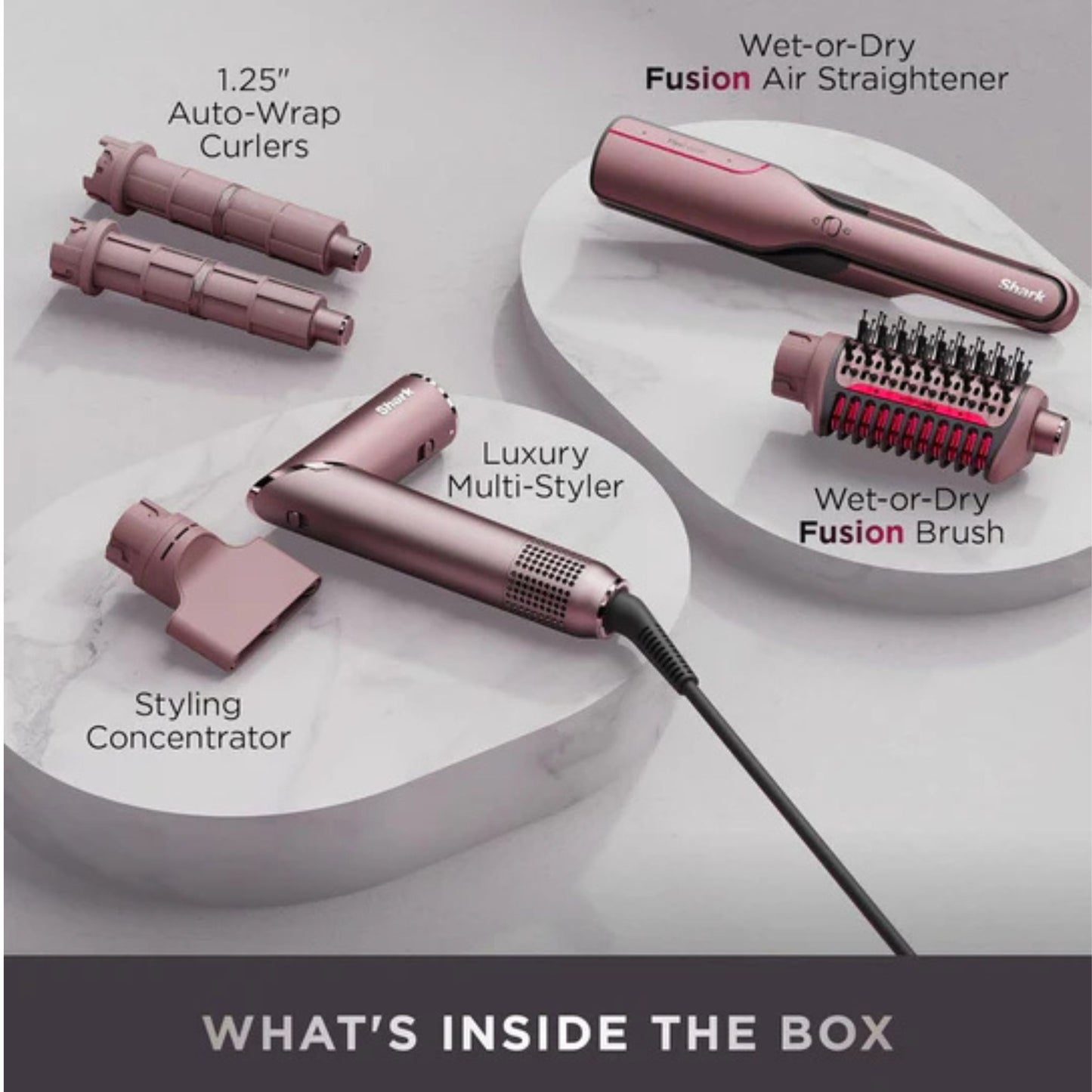Shark FlexFusion 5 in 1 Air Styler Straightener + Set de cepillos