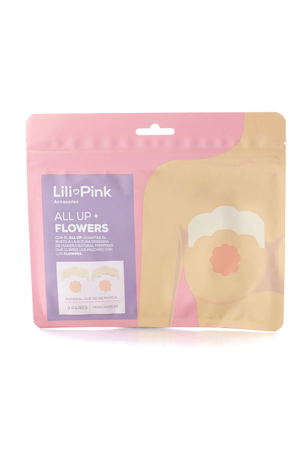 Lili Pink All Up+Flowers Levanta Busto 3pares