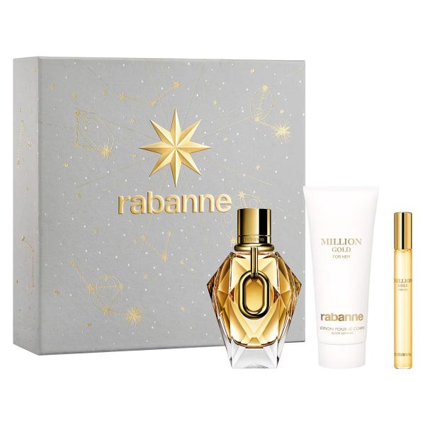 Paco Rabanne Million Gold For Her EDP 90ml 3-Piece Gift Set