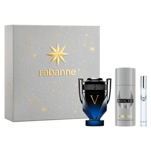 Paco Rabanne Invictus Victory Elixir Parfum 100ml 3-Piece Gift Set