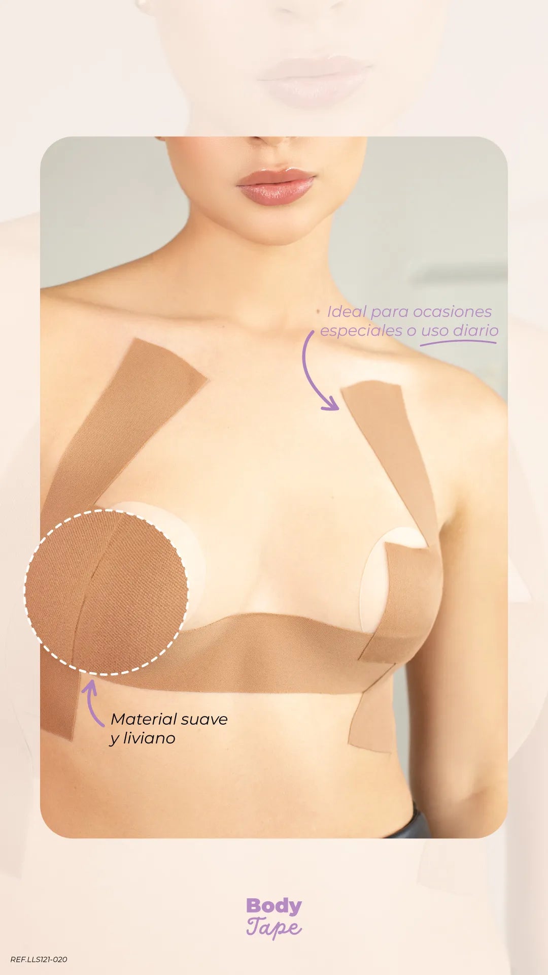 Cinta Adhesiva Flexible con Realce