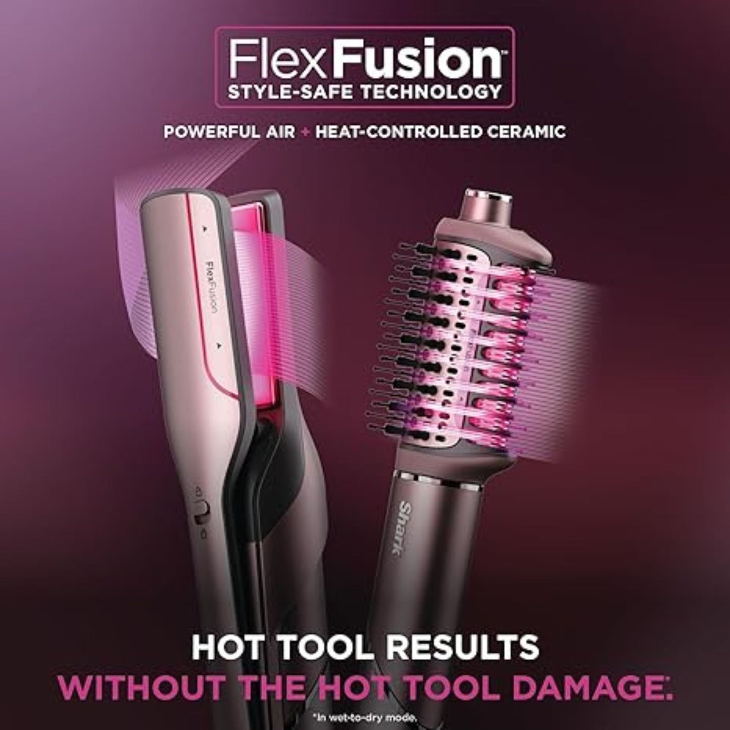 Shark FlexFusion 5 in 1 Air Styler Curly + Set de cepillos