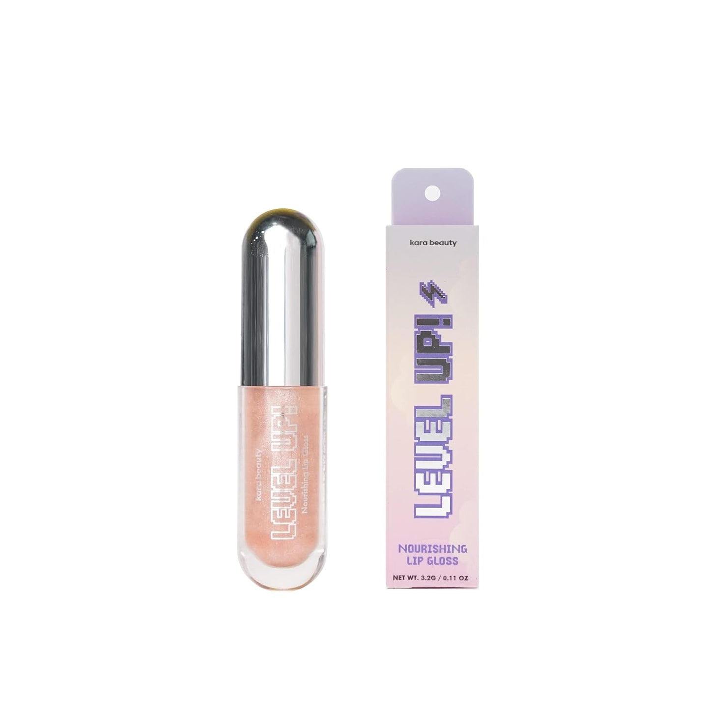 Kara Beauty Level Up Nourishing Lip Gloss (Rosehip Oil, Hyaluronic Acid, and Vitamin E) - Classic