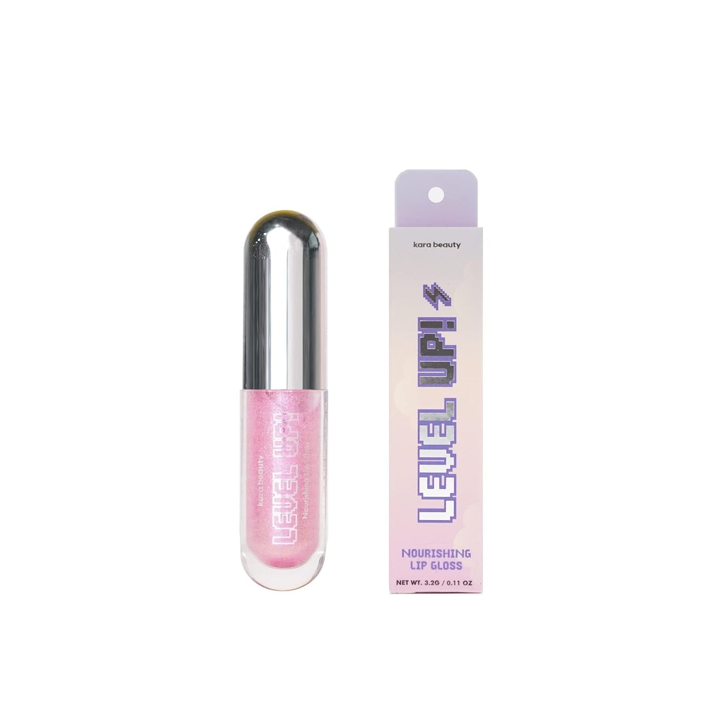 Kara Beauty Level Up Nourishing Lip Gloss (Rosehip Oil, Hyaluronic Acid, and Vitamin E) - Classic