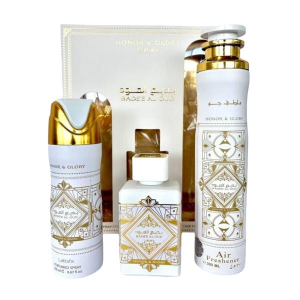 Est. Lattafa Badee Al Oud Honor & Glory 3Pzas