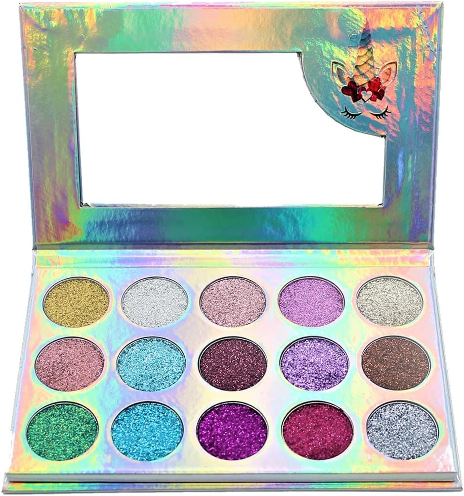 Beauty Creations Paleta Holographic 15 Color Unicorn -Gl