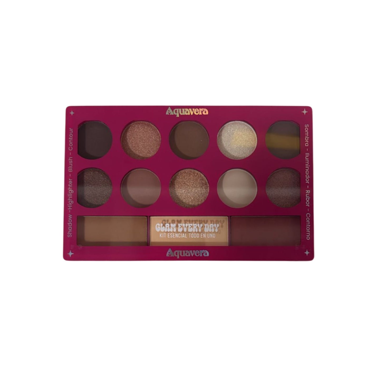 Aquavera Kit De Sombras De Ojos Glam