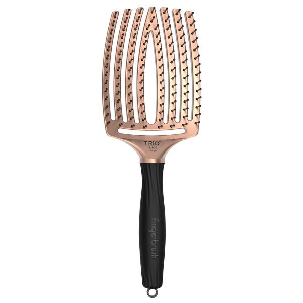 Olivia Garden Finger Brush Trio Large Rose Gold