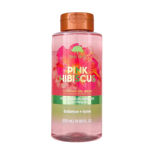 Tree Hut Foaming Gel Wash Pink Hibiscus 18oz