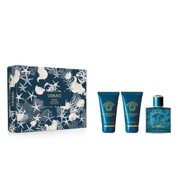Versace Eros EDT 50ml 3-Piece Gift Set