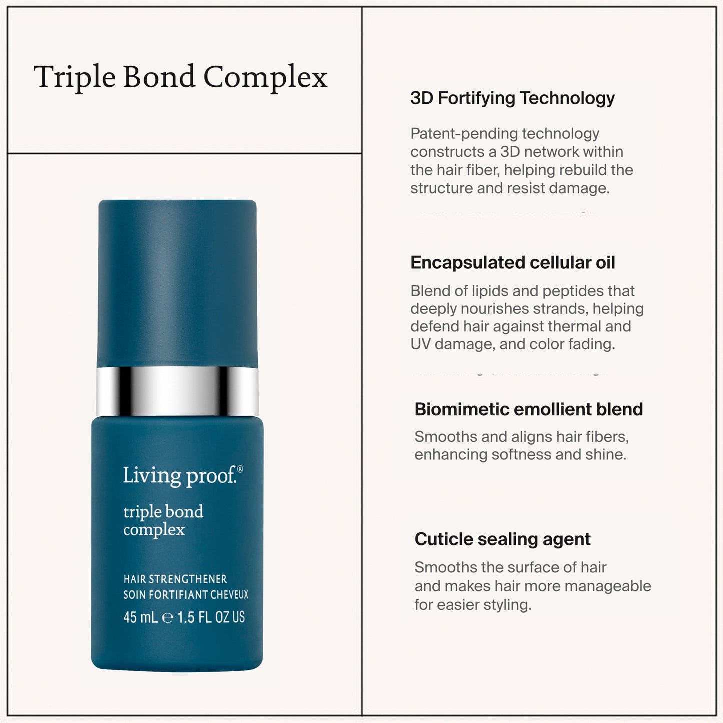 Living proof Triple Bond Complex 1. 5 oz