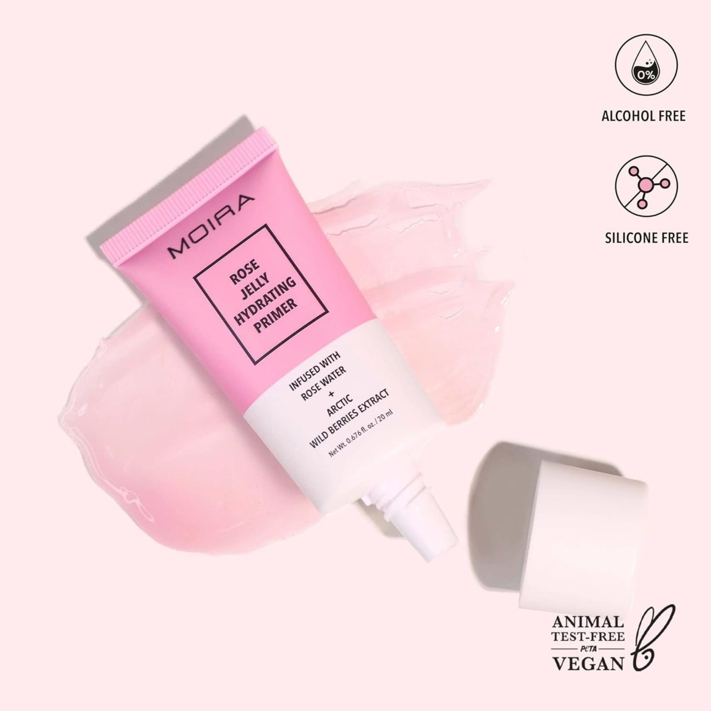 Moira Beauty Complete Facial Primer Rose Jelly Hydrating