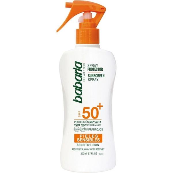Babaria Spray Protector Solar Sensibles Biodegradable F-50+