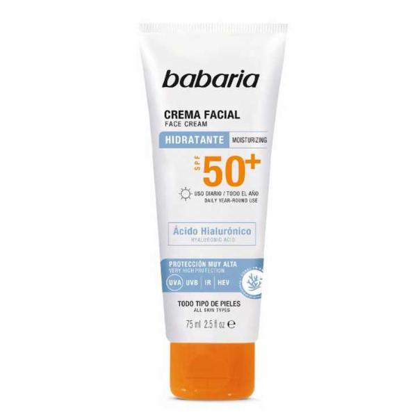 Babaria Crema Solar Facial Hialuronico 75Ml