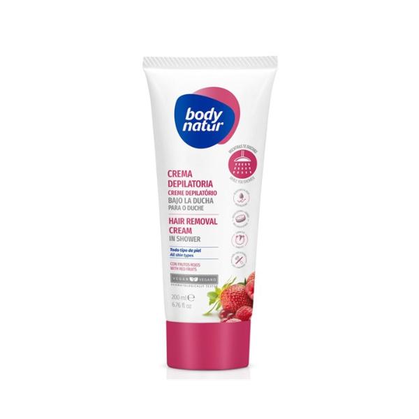 Body Natur Crema Depilatoria Para Ducha Con Frutos Rojos 200 Ml