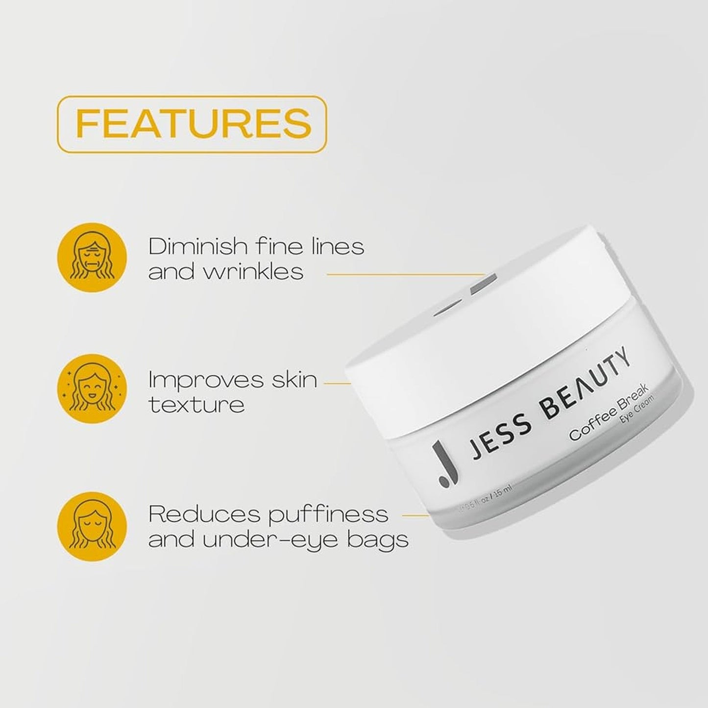 Jess Beauty Coffee Break Eye Cream 15ml