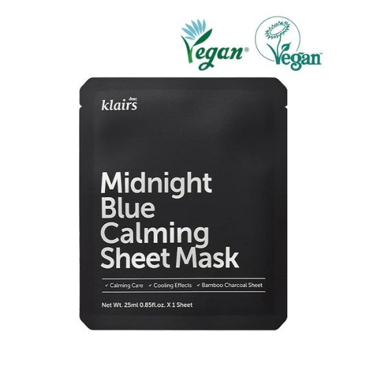Dear, Klairs Midnight Blue Calming Sheet Mask 25 ml
