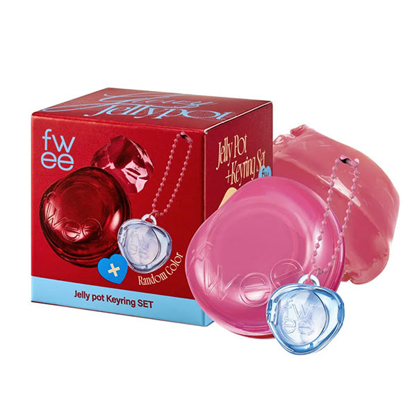 Fwee Lip & Cheek Glowy Jelly Pot Sugar Coat + Pendant Keyring