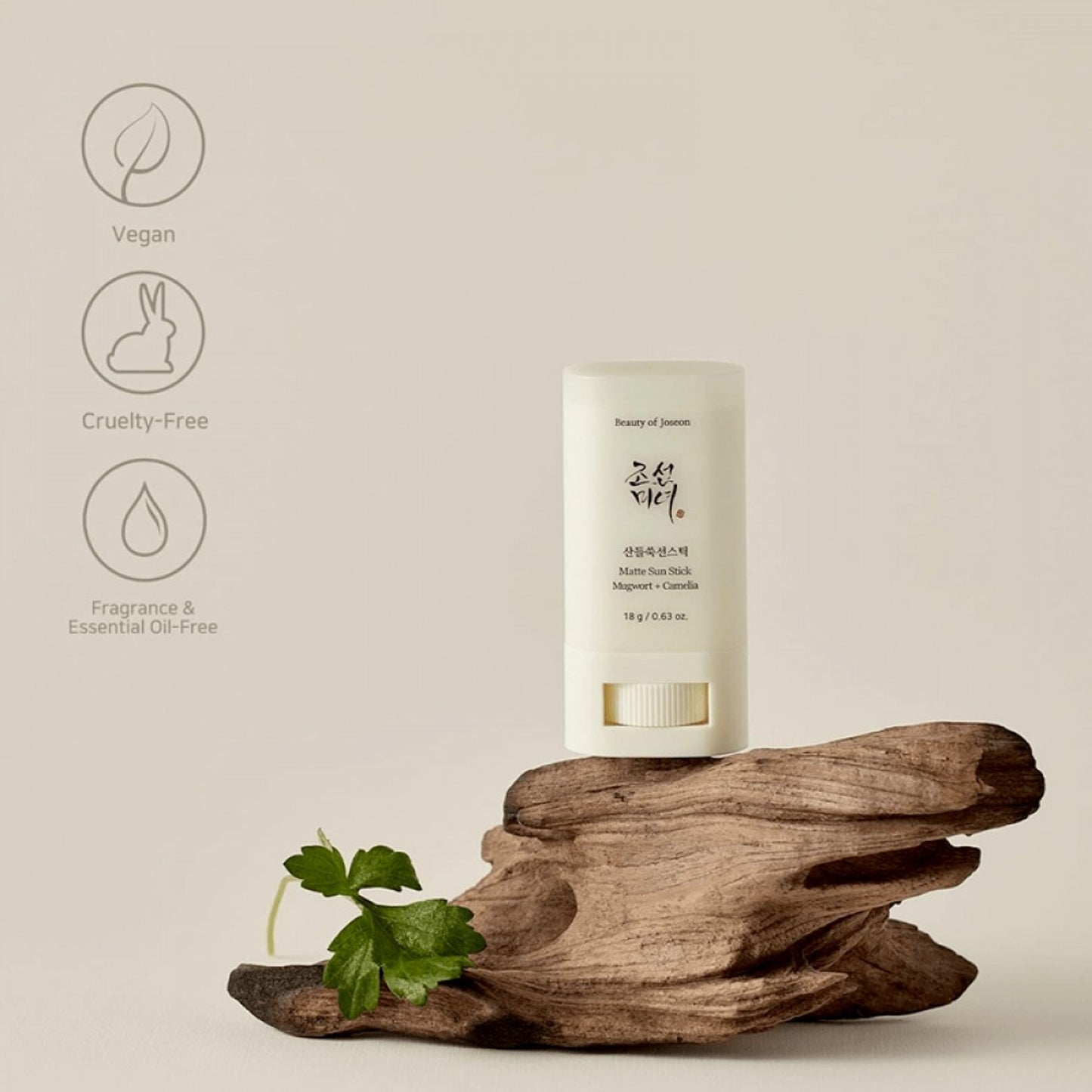 Beauty Of Joseon Matte Sun Stick : Mugwort + Camelia 18G