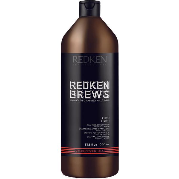 Redken Brews 3 En 1 Shampoo 1L