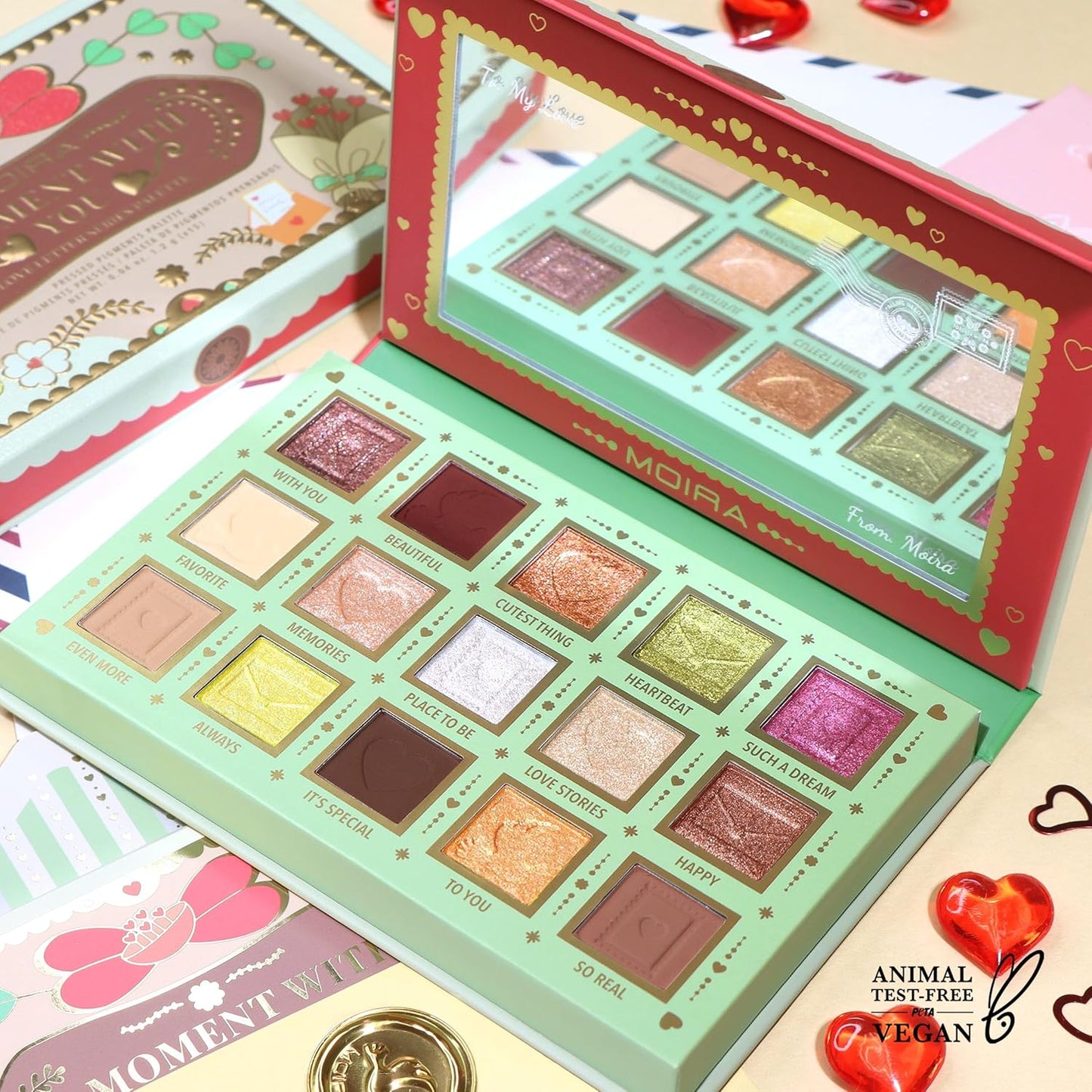 Moira Love Letter Series Pressed Pigment Palette LVP 001 a Moment with you