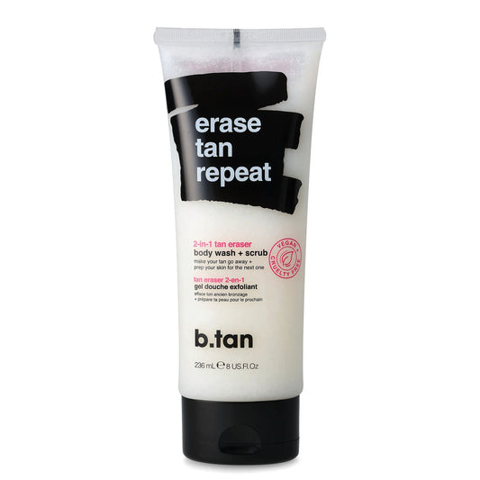 B.Tan Erase Tan Repeat - 2-In-1 Tan Eraser Body Wash + Scrub