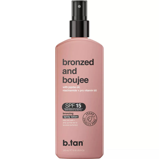 B.Tan Bronzed + Boujee - Spf 15 Bronzing Spray Lotion