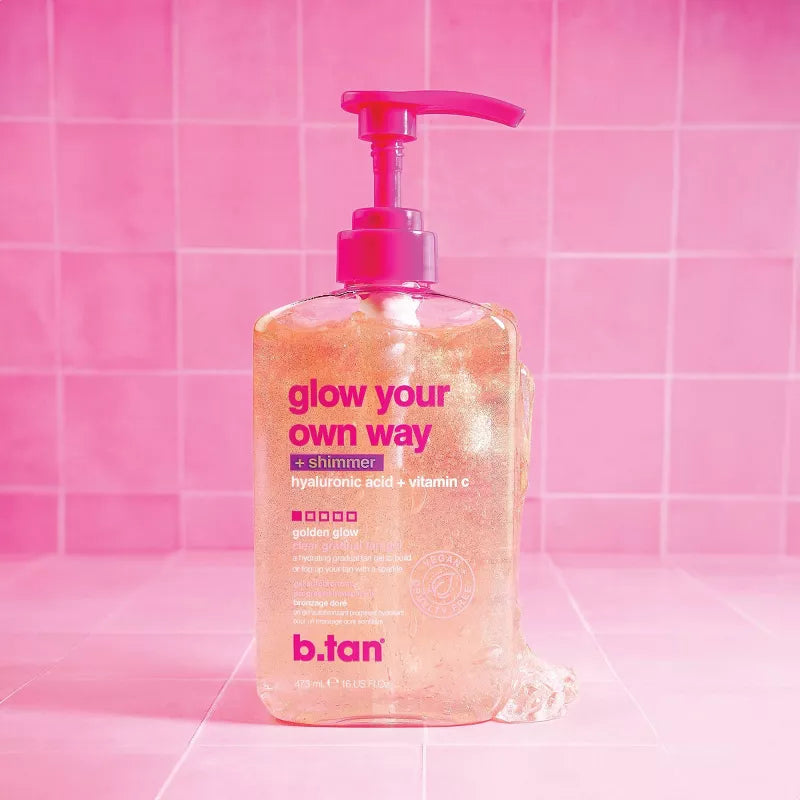 B.Tan Glow Your Own Way Shimmer - Gradual Self Tan Gel