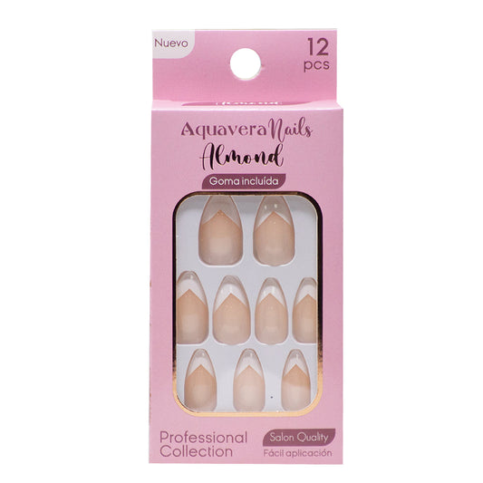 Aquavera Uñas Postizas Almond