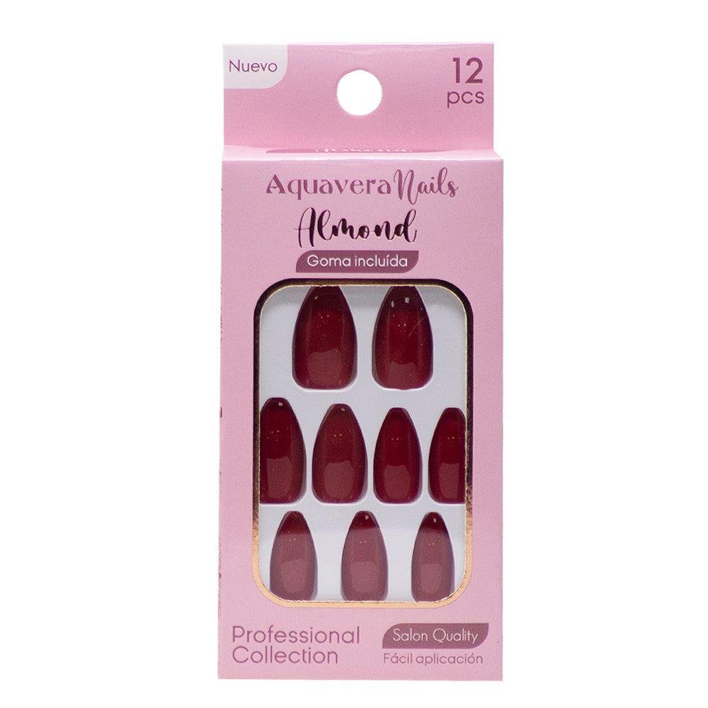 Aquavera Uñas Postizas Almond