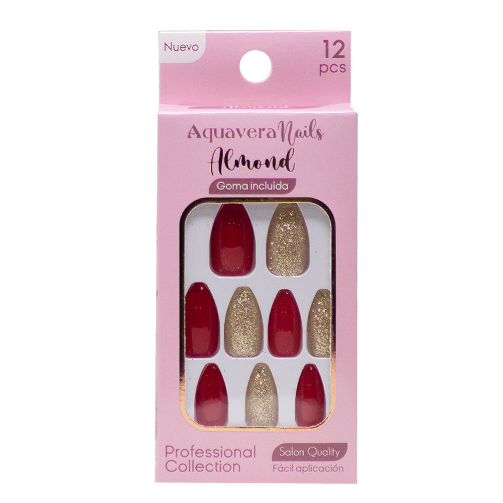 Aquavera Uñas Postizas Almond