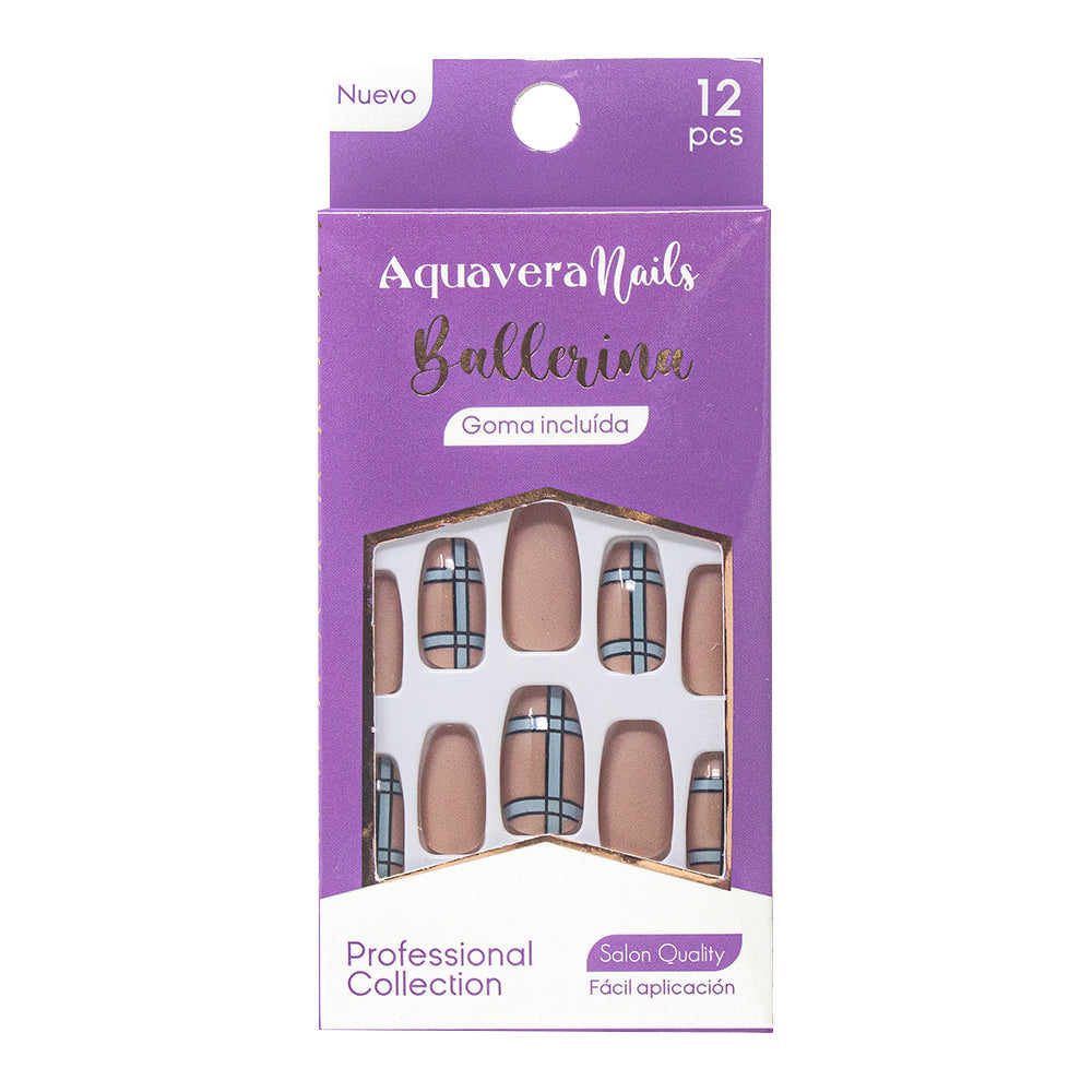 Aquavera Nails Modelo Luxury Ballerina