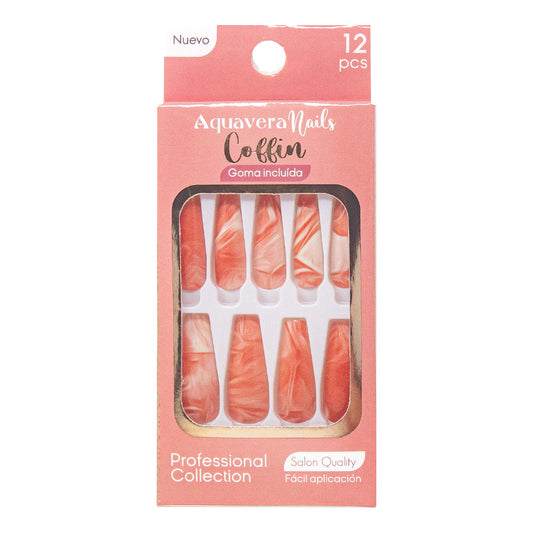 Aquavera Nails Modelo Luxury Coffin 5