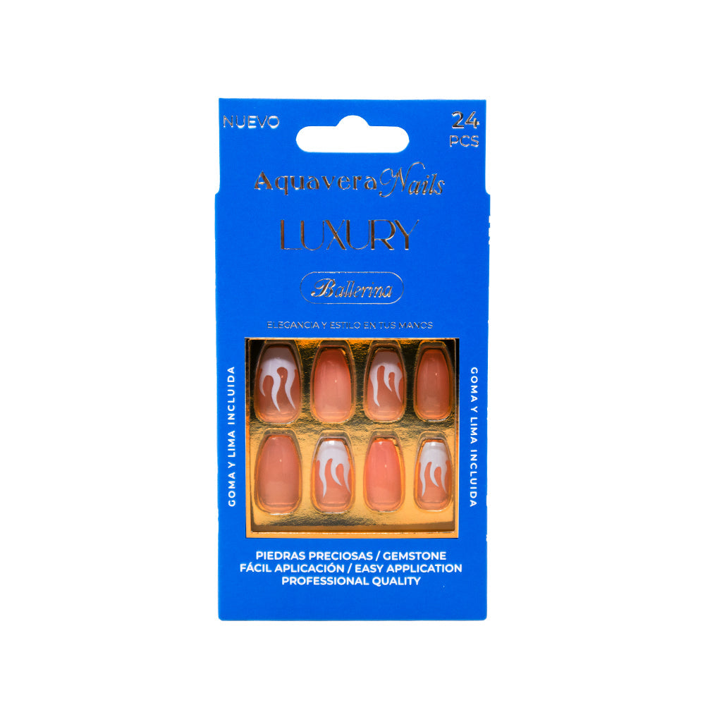 Aquavera Nails Modelo Luxury Ballerina