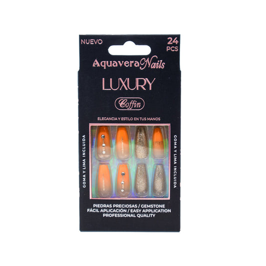 Aquavera Nails Modelo Luxury Coffin 13