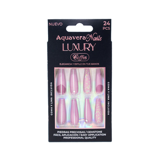 Aquavera Nails Modelo Coffin 11 (Goma Incluida)