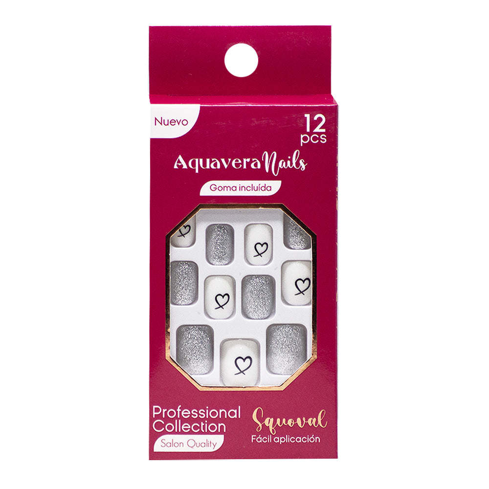Aquavera Nails Modelo Squoval