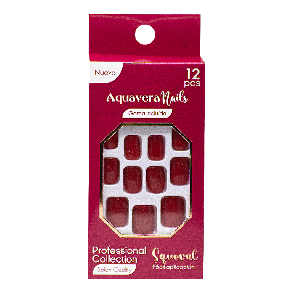 Aquavera Nails Modelo Squoval