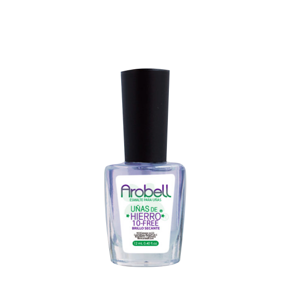 Arobell Uñas De Hierro 10-Free Brillo Secante 12ml