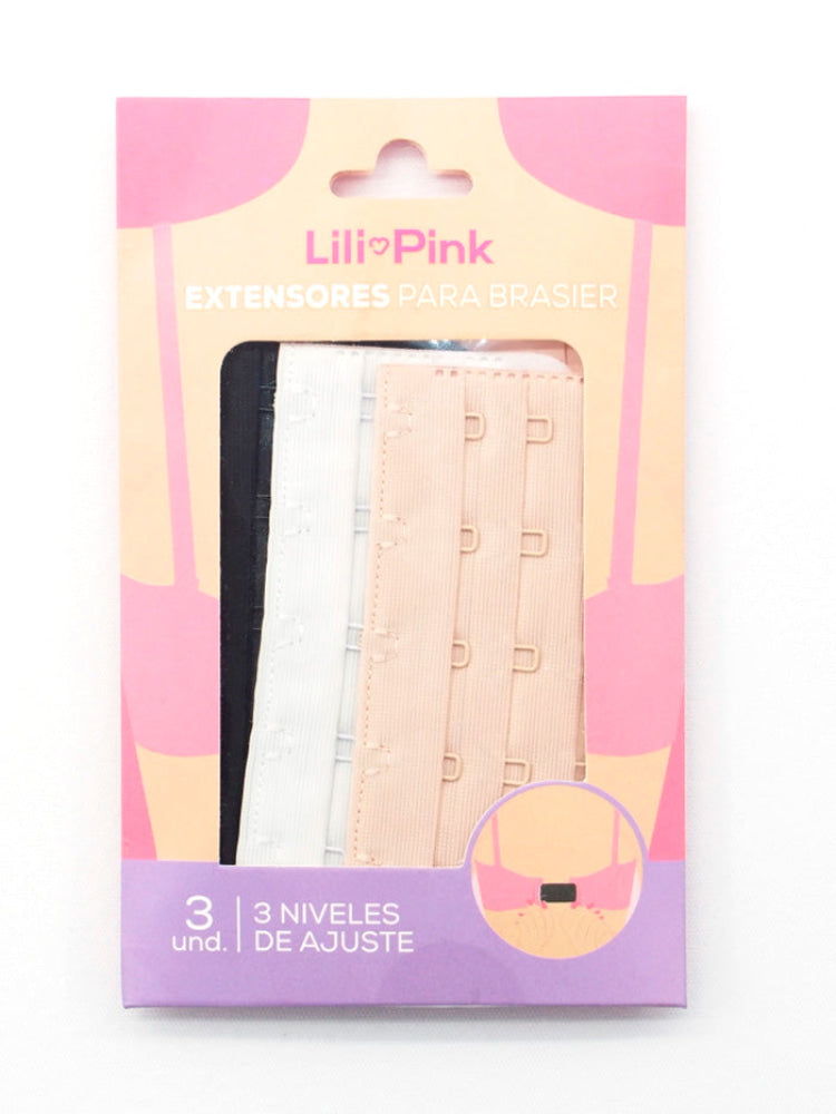 Lili Pink Set 3 Extensores Para Brasier Variados