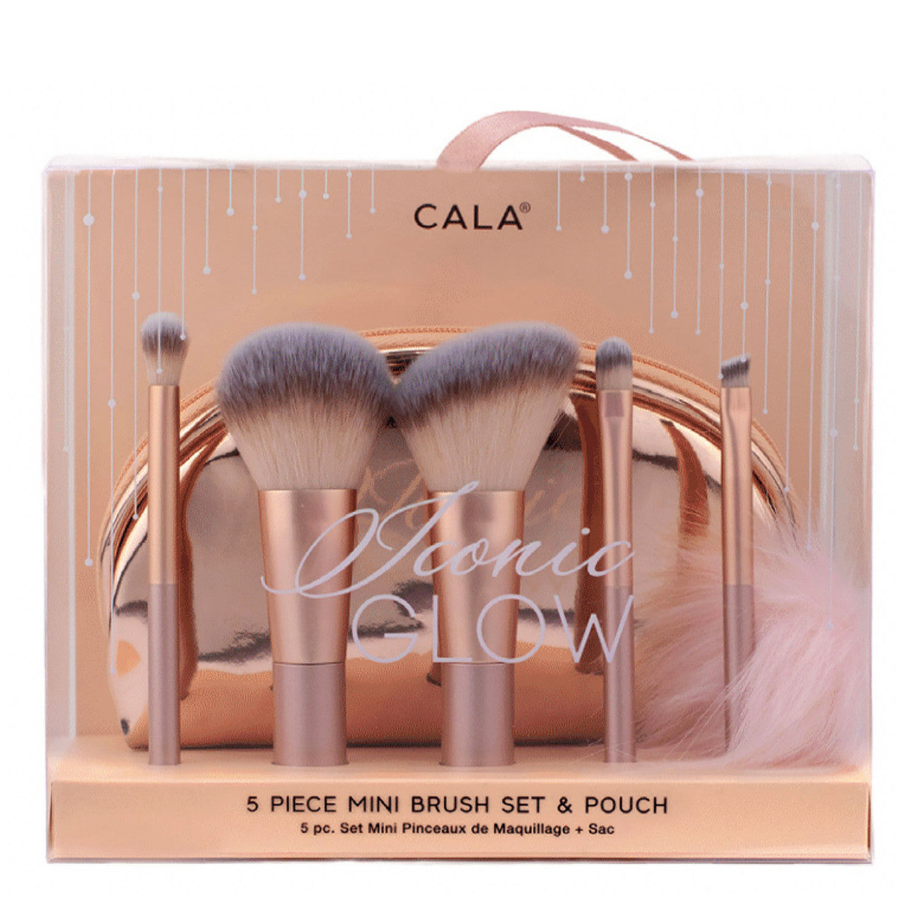 Cala Iconic Glow 5PC Mini Brush Set + Pouch