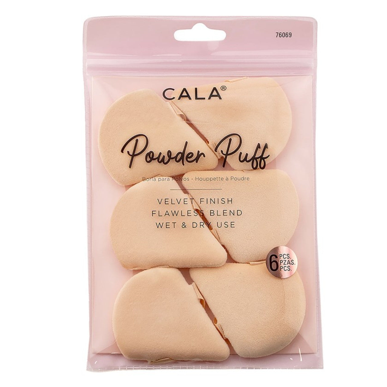 Cala Powder Puff 6PCS - Nude