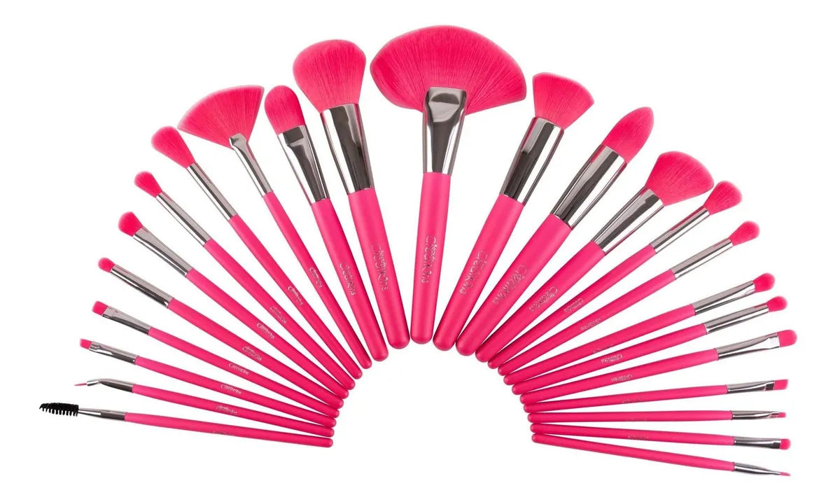 Beauty Creations Brush Set 24Pcs The Neon Pink