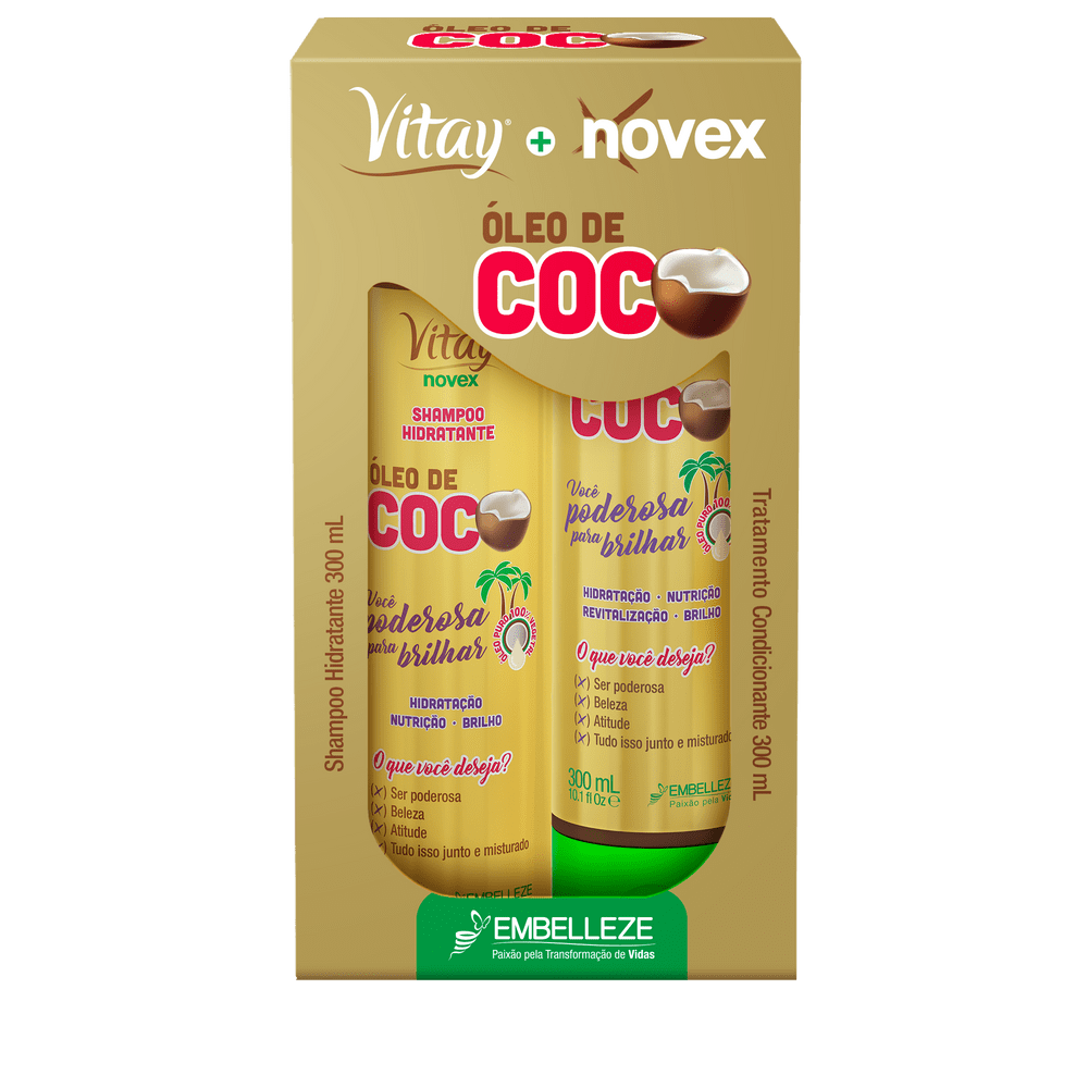 Novex Coco Kit Shampoo y Conditioner 300ml